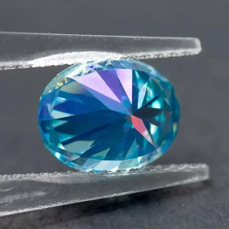 NEW Moissanite Stone Oval Cut Sea Blue Colour Lab Grown Diamond DIY Ring Necklace Earrings Main Materials Comes With Certifi
NEW Moissanite Stone Oval Cut Sea Blue Colour Lab Grown Diamond DIY Ring Necklace Earrings Main Materials Comes With Certifi