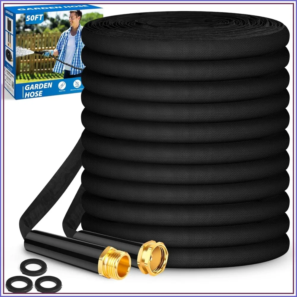 50FT Lightweight Garden Hose, Non-Expanding, Kink-Free, 500 PSI, Easy Storage
50FT Lightweight Garden Hose, Non-Expanding, Kink-Free, 500 PSI, Easy Storage