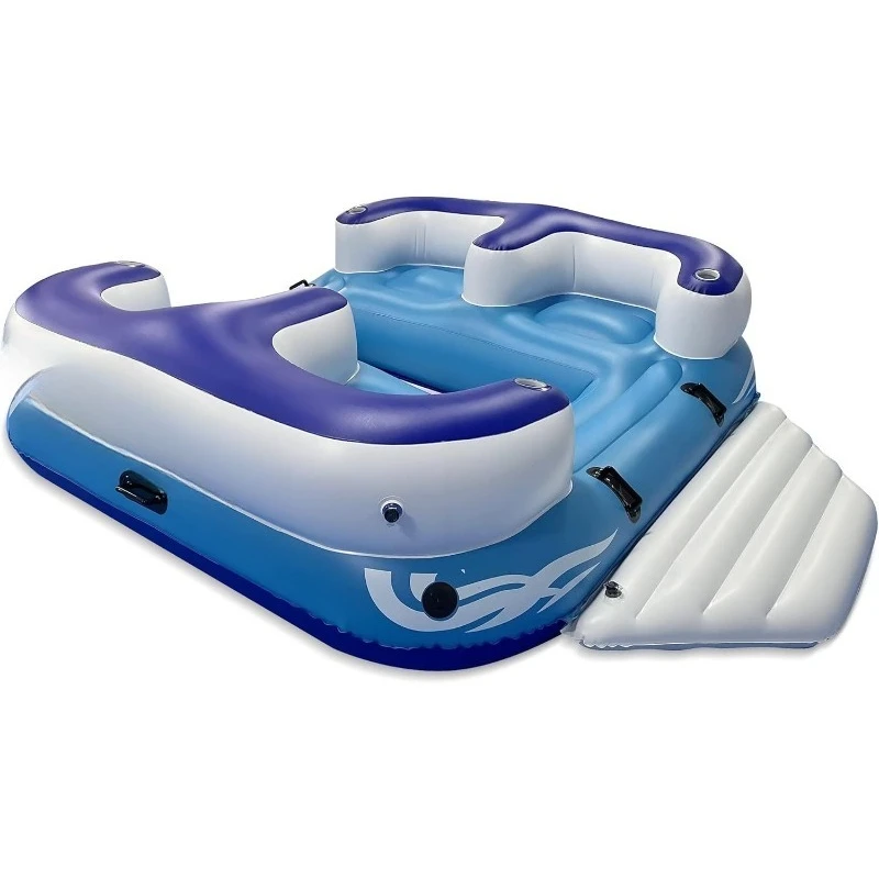 Inflatable multi-person floating island, 4-person floating row on the water, ocean park lounge chair floating island on water
Inflatable multi-person floating island, 4-person floating row on the water, ocean park lounge chair floating island on water