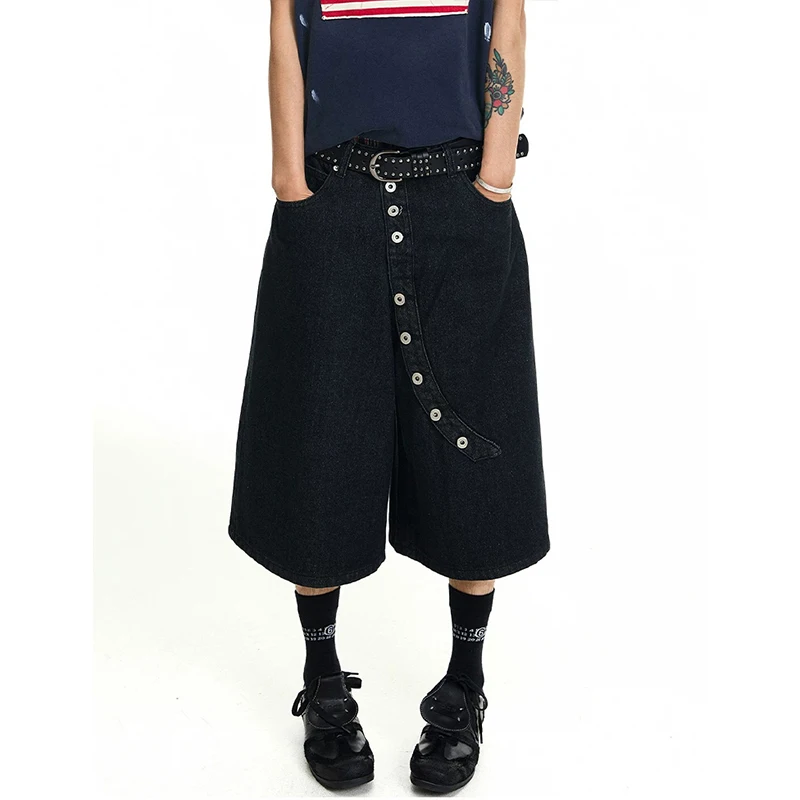 2026 Summer Y2K American Deconstruction Diagonal Placket Denim Cropped Pants Wide Leg Mid Length Shorts for Man's
2026 Summer Y2K American Deconstruction Diagonal Placket Denim Cropped Pants Wide Leg Mid Length Shorts for Man's
