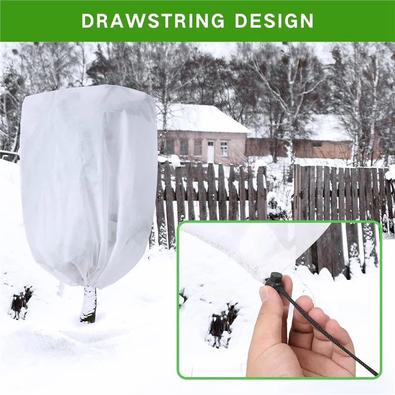 2-Pack Plant Covers Freeze Protection 42 X 45In, Frost Cloth Plants Jacket Drawstring Tree Cover For Outdoor Plants Easy To Use
2-Pack Plant Covers Freeze Protection 42 X 45In, Frost Cloth Plants Jacket Drawstring Tree Cover For Outdoor Plants Easy To Use