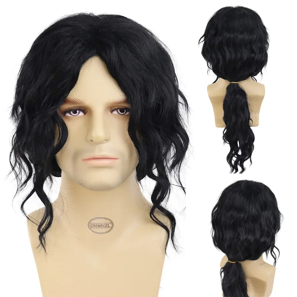 GNIMEGIL Synthetic Wigs for Men Black Long Curly Hair Wig with Bangs Michael Jackson Cosplay Wig Halloween Costume Daily Use Wig
GNIMEGIL Synthetic Wigs for Men Black Long Curly Hair Wig with Bangs Michael Jackson Cosplay Wig Halloween Costume Daily Use Wig