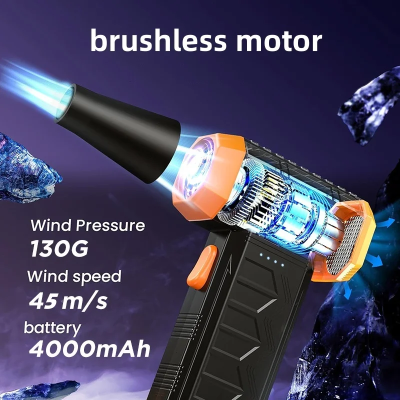 Violent Fan JetFan Powerful Air Blower Portable Cordless Computer Keyboard Cleaner 450000RPM Brushless Turbo Fan Air Duster Tool
Violent Fan JetFan Powerful Air Blower Portable Cordless Computer Keyboard Cleaner 450000RPM Brushless Turbo Fan Air Duster Tool