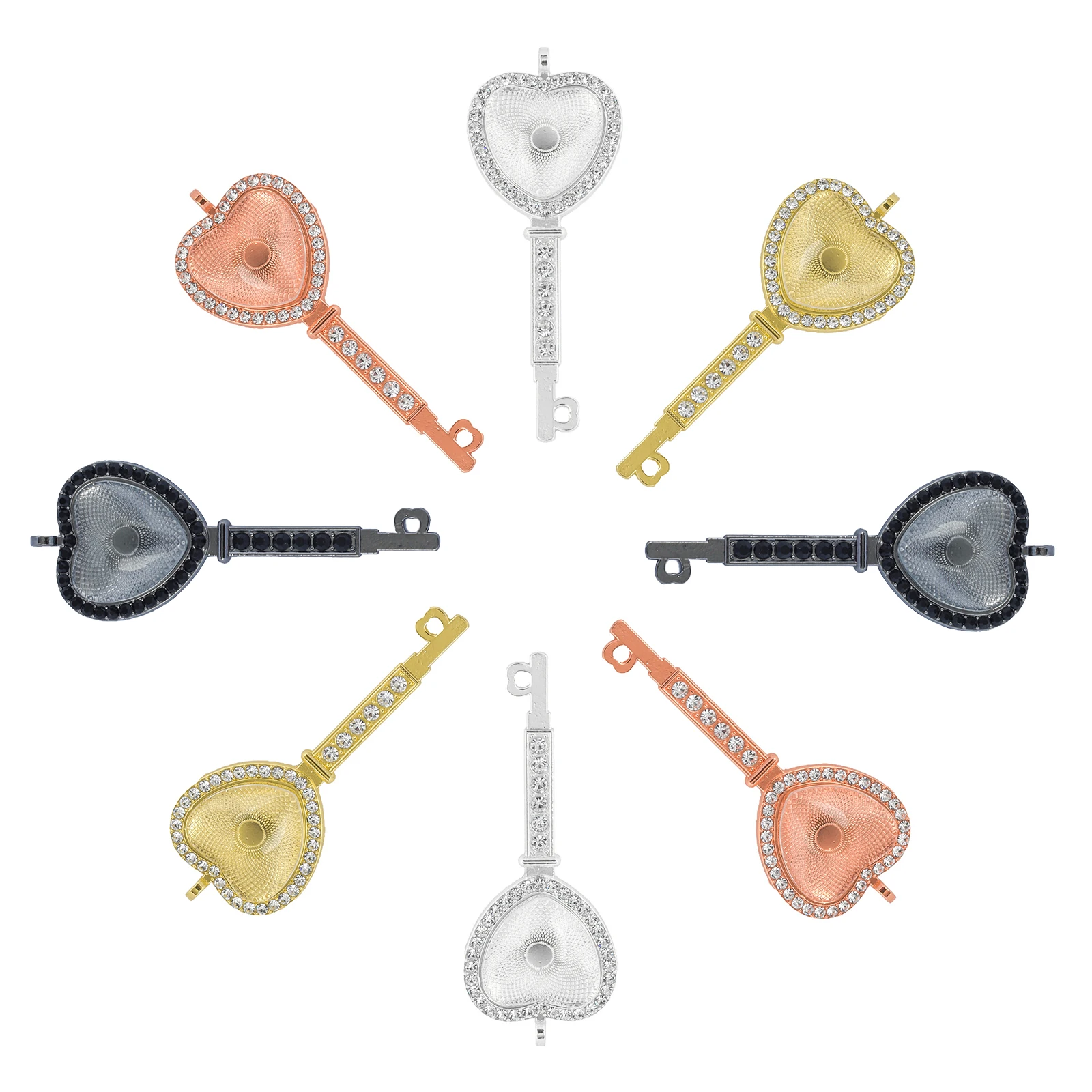 50pcs/Lot 25mm Heart Key Tray Charms Bezel Pendant Setting For DIY Making Necklace Bracelet Keychain Jewelry Wholesale TYR023
50pcs/Lot 25mm Heart Key Tray Charms Bezel Pendant Setting For DIY Making Necklace Bracelet Keychain Jewelry Wholesale TYR023