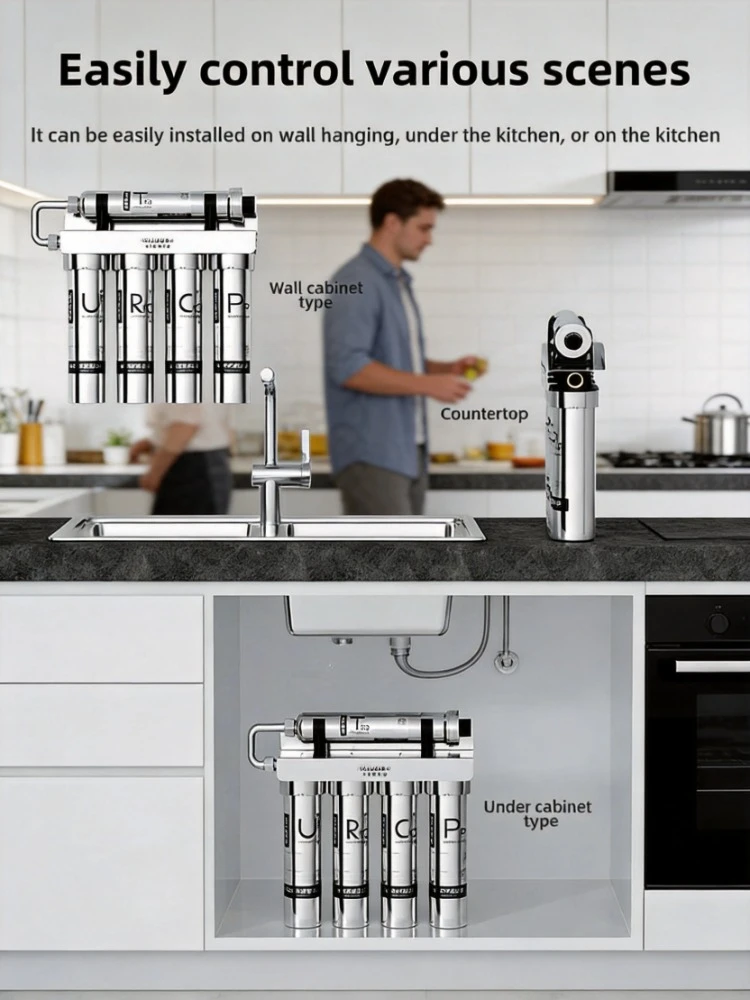 Household direct drinking water purifier stainless steel five stage ultrafiltration technology kitchen tap water pre filter
Household direct drinking water purifier stainless steel five stage ultrafiltration technology kitchen tap water pre filter