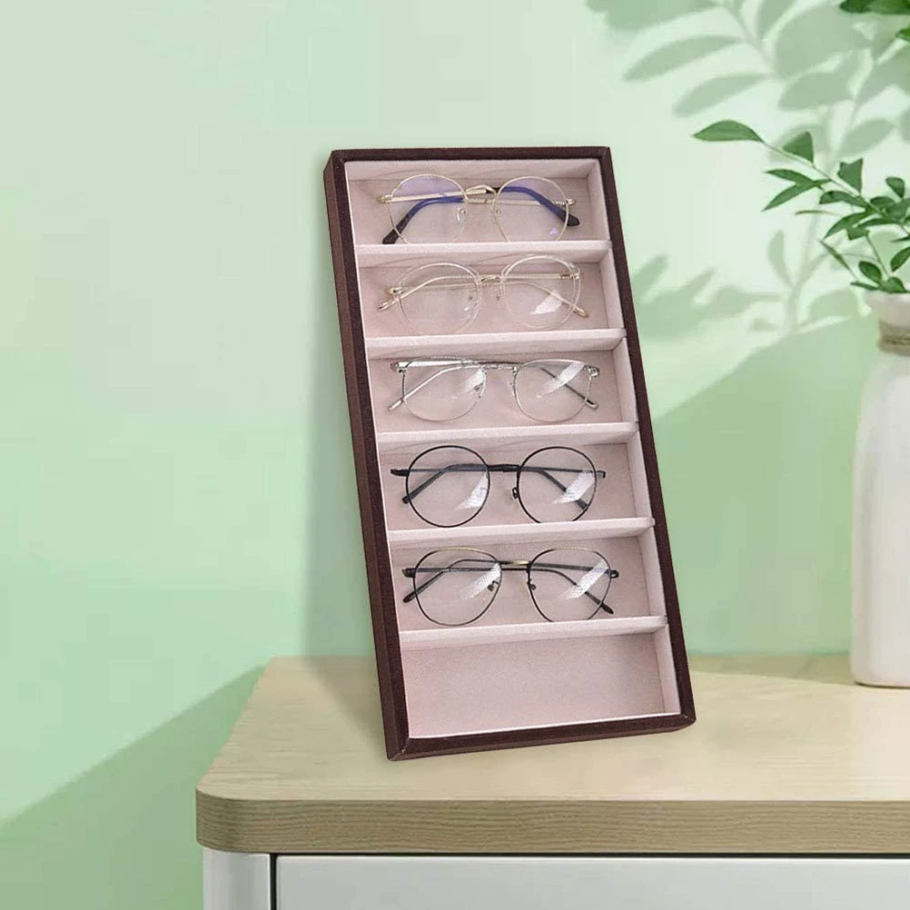 Glasses Storage Box Eyeglass Case Holder Organizer Sunglass Display Travel Portable Wooden Flannel Premium Material Strong
Glasses Storage Box Eyeglass Case Holder Organizer Sunglass Display Travel Portable Wooden Flannel Premium Material Strong