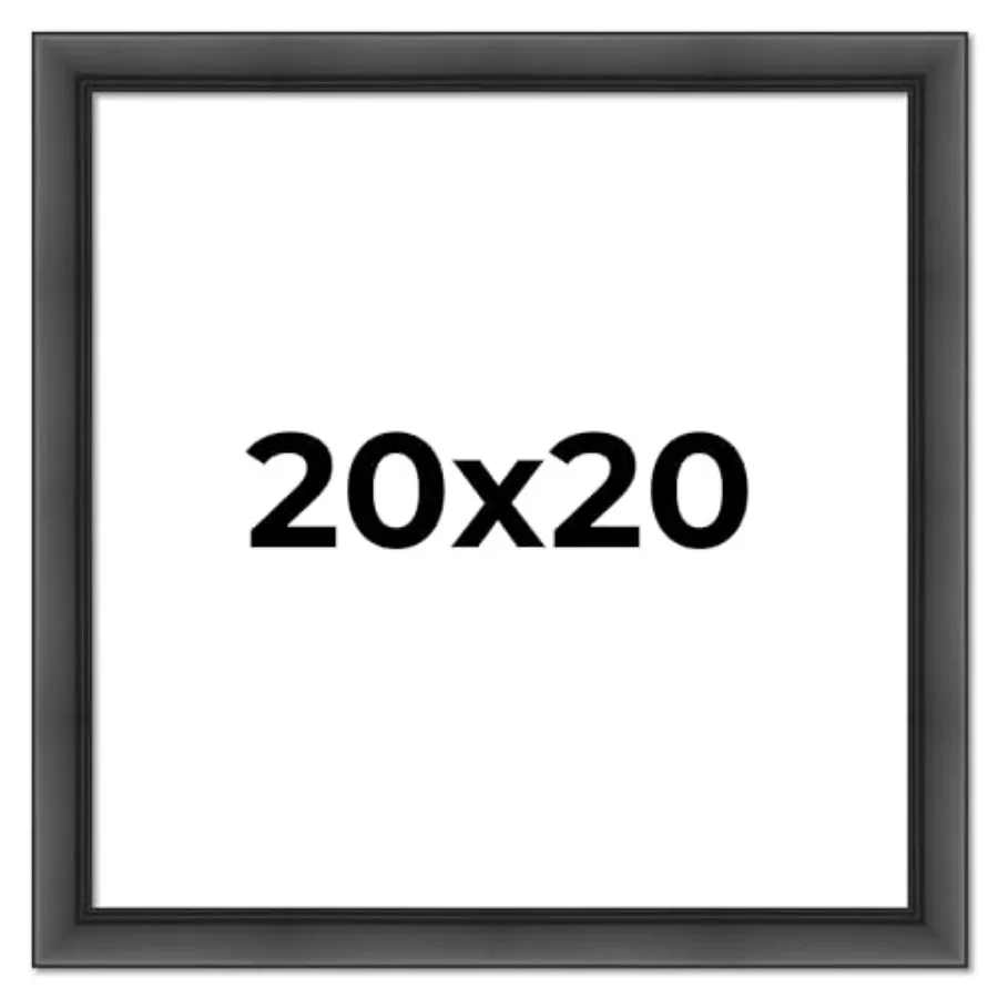 20x20 Frame Contemporary Wood Picture Square Frame - Picture Frame Includes UV Resistant Acrylic Protective Front, Acid-Free Fo
20x20 Frame Contemporary Wood Picture Square Frame - Picture Frame Includes UV Resistant Acrylic Protective Front, Acid-Free Fo