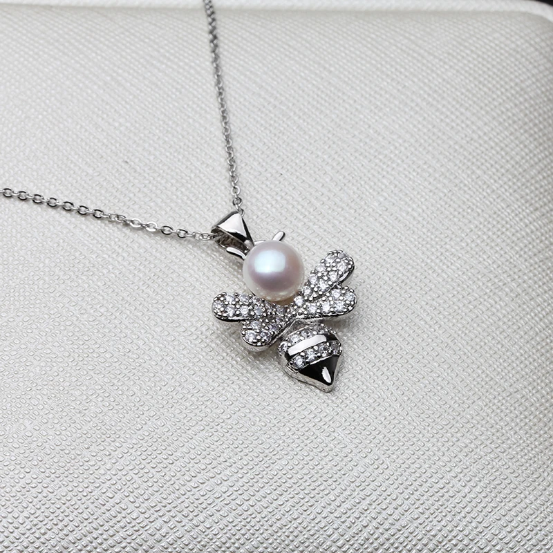 Beautiful 925 Silver Bee Pearl Pendant For Women,Real Cute Natural Freshwater Pearl Necklace Wife Mother Gift White
Beautiful 925 Silver Bee Pearl Pendant For Women,Real Cute Natural Freshwater Pearl Necklace Wife Mother Gift White