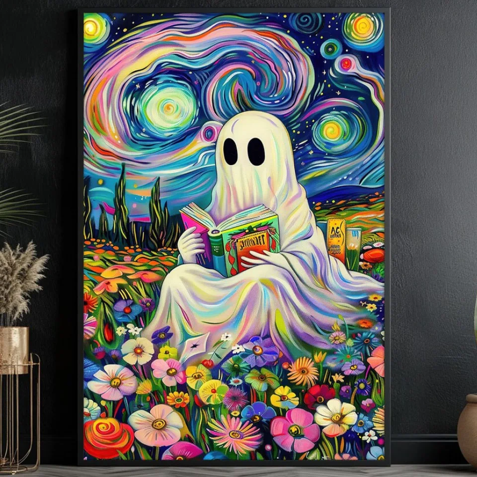 Van Gogh Style Ghost Reading Book Diamond Paintings Halloween Wall Art, Vibrant, New Arrivals Mosaic Diamond Art Holiday Gift
Van Gogh Style Ghost Reading Book Diamond Paintings Halloween Wall Art, Vibrant, New Arrivals Mosaic Diamond Art Holiday Gift