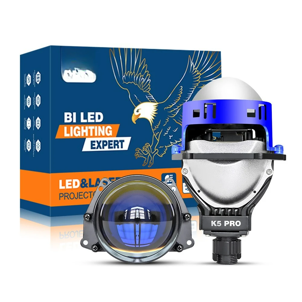New K5PRO LED bifocal lens 3 inch laser headlight effect 65W automotive LED lens lossless H4 H7
New K5PRO LED bifocal lens 3 inch laser headlight effect 65W automotive LED lens lossless H4 H7