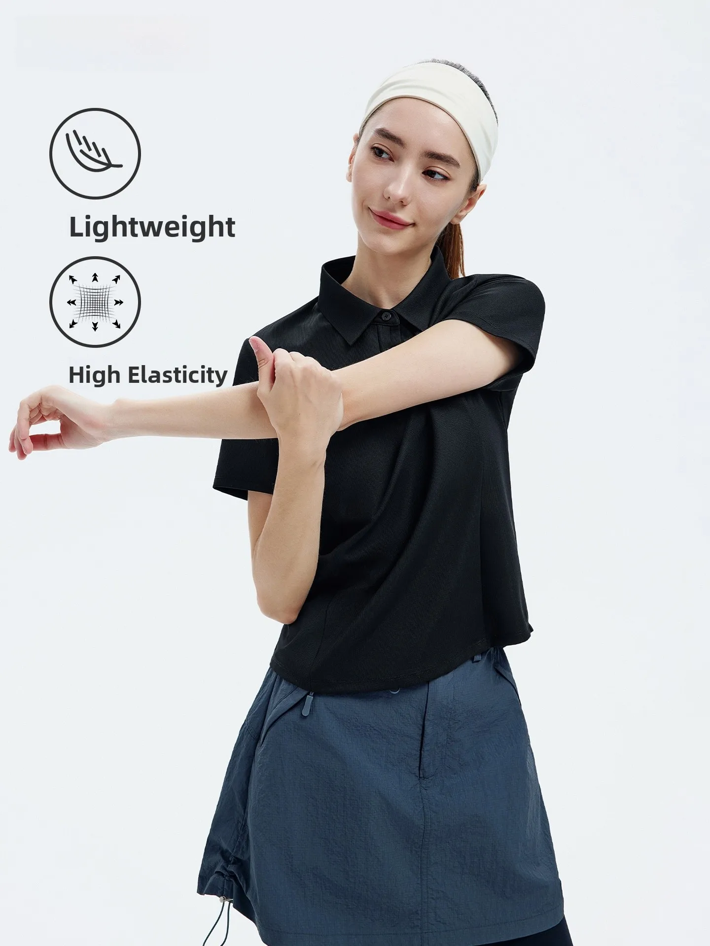 Navigare Women's Slim Fit irt Breathable Bla ort Sve T-irt Summer New Arrival Casual Wear Nylon Spandex Blend
Navigare Women's Slim Fit irt Breathable Bla ort Sve T-irt Summer New Arrival Casual Wear Nylon Spandex Blend