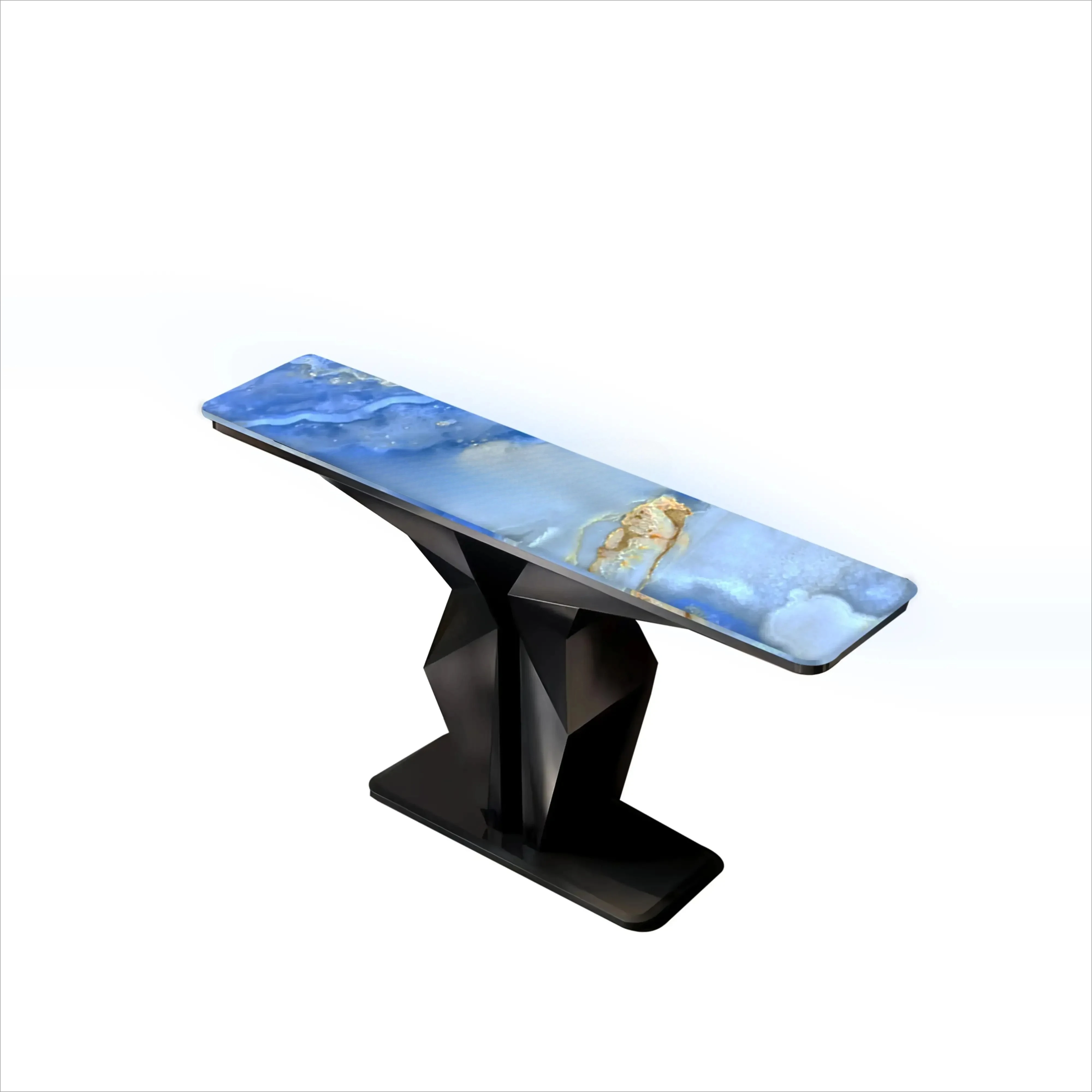 Luminous jade entrance table, light luxury, simple and modern, hotel living room corridor entry metal jade rack
Luminous jade entrance table, light luxury, simple and modern, hotel living room corridor entry metal jade rack