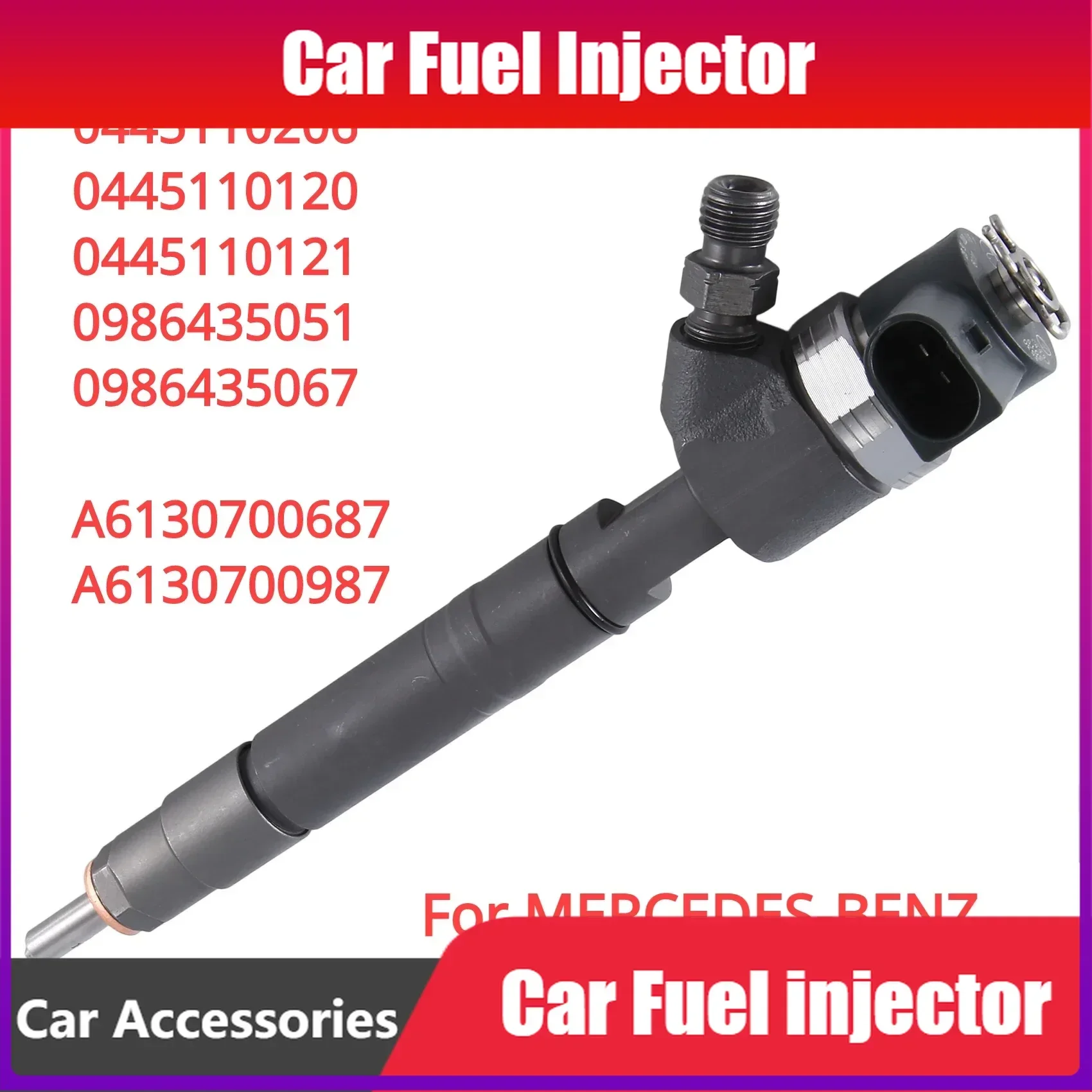 High Quality New Diesel Fuel Injector Nozzle 0445110205 0445110206 0986435067 A6130700687 A6130700987 For Mercedes-Benz C E W16
High Quality New Diesel Fuel Injector Nozzle 0445110205 0445110206 0986435067 A6130700687 A6130700987 For Mercedes-Benz C E W16