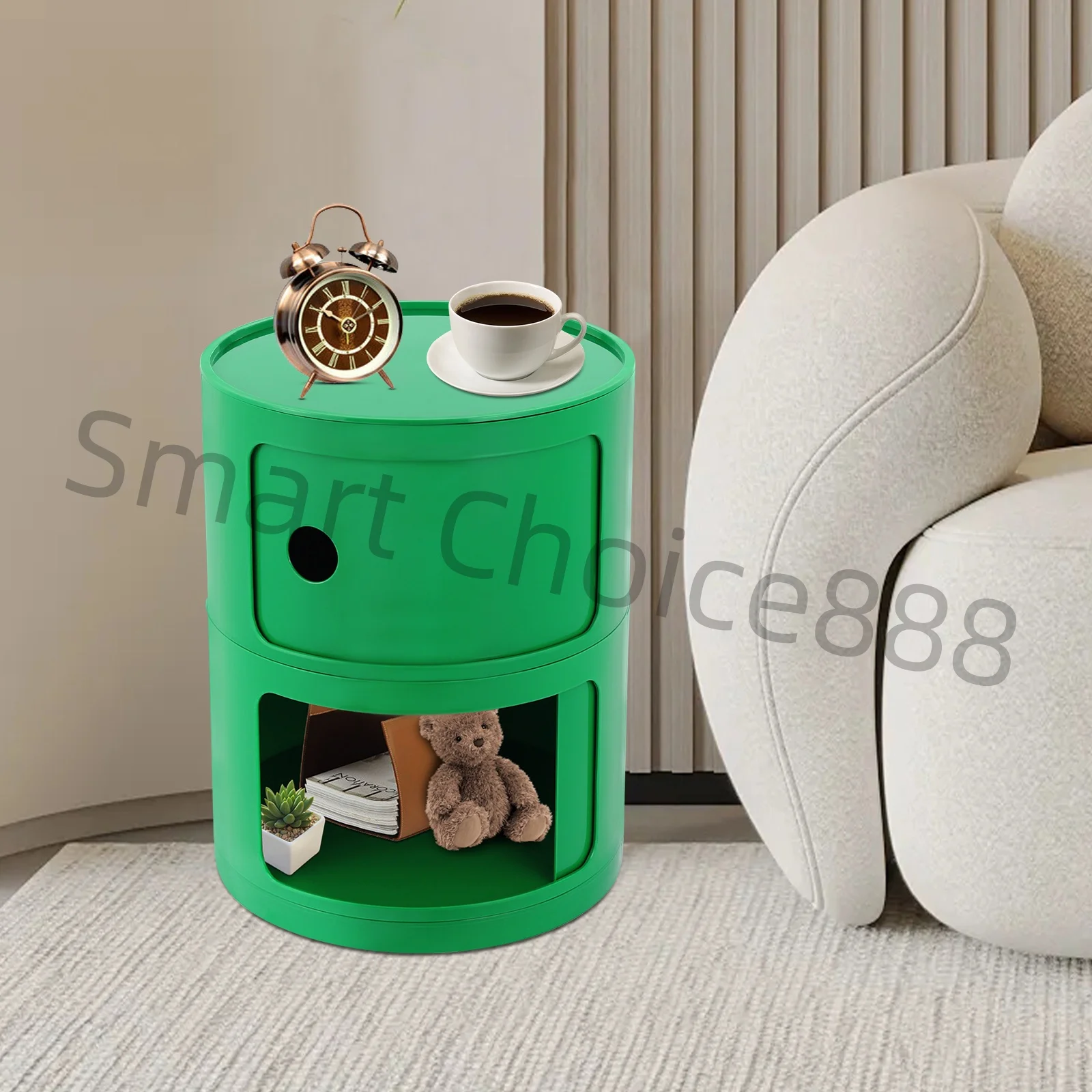 2-Tier Simple Round Nightst Bedside Table Round Large-capacity Storage ABS Green/White for Bathroom Bedroom Office
2-Tier Simple Round Nightst Bedside Table Round Large-capacity Storage ABS Green/White for Bathroom Bedroom Office