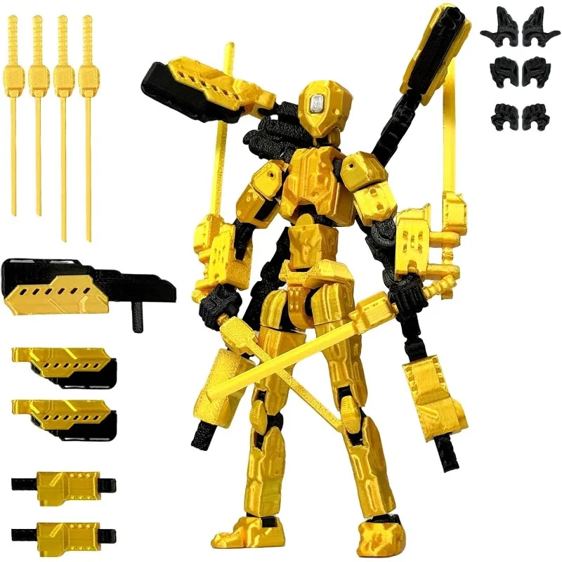 T13 Action Figure Set Assembly Completed 3D Printed Multi-Jointed Multi-Articular Robot Desktop Decorations for Game Lovers Toys
T13 Action Figure Set Assembly Completed 3D Printed Multi-Jointed Multi-Articular Robot Desktop Decorations for Game Lovers Toys