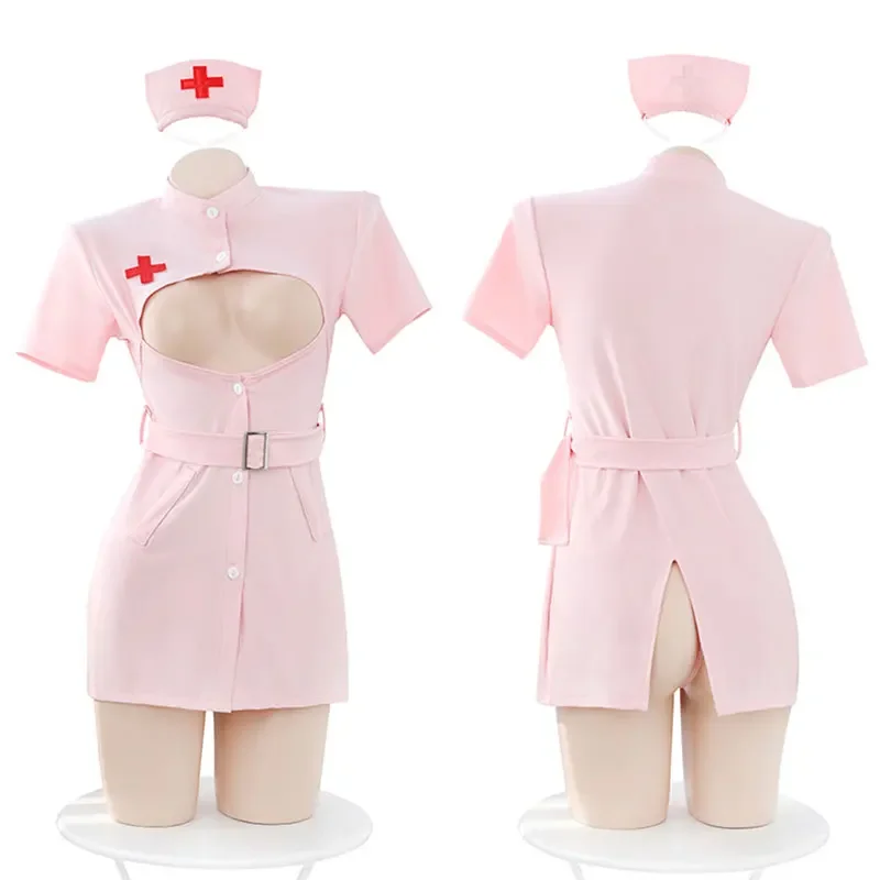 Sweet Sexy Nurse Dress Sensual Lingerie Woman Tight Belt Bag Hip Skirt Royal Sister Costumes Cosplay Hospital Uniform Temptation
Sweet Sexy Nurse Dress Sensual Lingerie Woman Tight Belt Bag Hip Skirt Royal Sister Costumes Cosplay Hospital Uniform Temptation