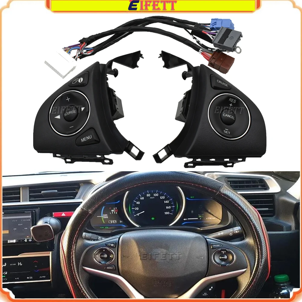 With Wire Cruise Control Volume Switches For Honda Fit 2015 2016 2017 2018 XRV HRV Steering Wheel Remote
With Wire Cruise Control Volume Switches For Honda Fit 2015 2016 2017 2018 XRV HRV Steering Wheel Remote
