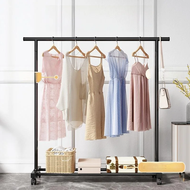 Simple Home Bedroom Clothes Storage Rack Mobile Drying Clothes Rack Thick Shelf Metal Material Small Balcony Laundry Drying Rack
Simple Home Bedroom Clothes Storage Rack Mobile Drying Clothes Rack Thick Shelf Metal Material Small Balcony Laundry Drying Rack