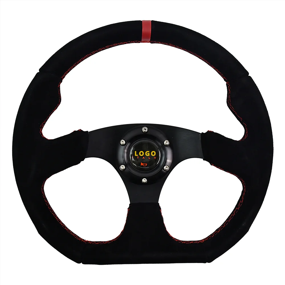 Universal 320mm Suede Steering Wheel with 40mm Deep Flat Bracket Car Wheel Upgrade for Speed Driving
Universal 320mm Suede Steering Wheel with 40mm Deep Flat Bracket Car Wheel Upgrade for Speed Driving