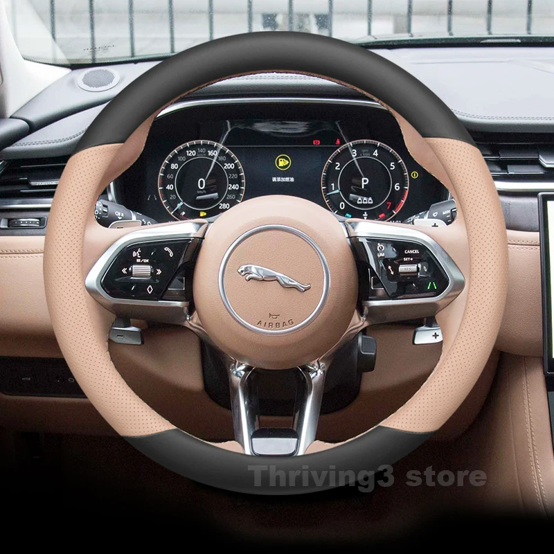 Leather Car Steering Wheel Cover For Jaguar xel xfl fpace xf F-TYPE XE E-PACE 2025 Auto interior Jaguar xfl Accessories 2025
Leather Car Steering Wheel Cover For Jaguar xel xfl fpace xf F-TYPE XE E-PACE 2025 Auto interior Jaguar xfl Accessories 2025