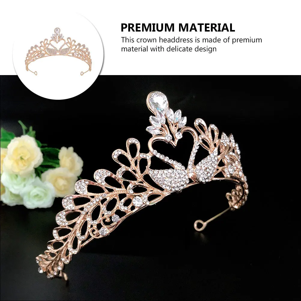 1Pcs Swan Crown Tiara Rhinestone Wedding Bridal Headdress Elegant Bride Hair Accessories Banquet Celebration Tiara Crown
1Pcs Swan Crown Tiara Rhinestone Wedding Bridal Headdress Elegant Bride Hair Accessories Banquet Celebration Tiara Crown