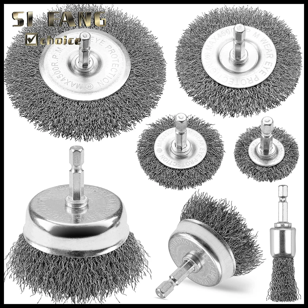7Pcs Wire Brush Wheel Cup Brush Set Abrasive Wire Wheel for Drill 1/4Inch Hexagonal Handle for Removing Paint and Rust Polishing
7Pcs Wire Brush Wheel Cup Brush Set Abrasive Wire Wheel for Drill 1/4Inch Hexagonal Handle for Removing Paint and Rust Polishing