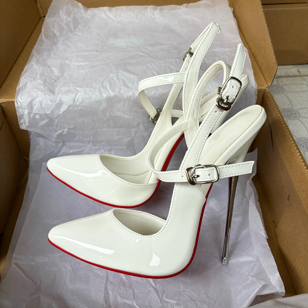 Новое поступление 2023 года, пикантные белые женские туфли-лодочки на высоком каблуке из экстремального металла на высоком каблуке 16 см с ремешком на щиколотке, подиумная обувь унисекс с перекрестным комодом
Новое поступление 2023 года, пикантные белые женские туфли-лодочки на высоком каблуке из экстремального металла на высоком каблуке 16 см с ремешком на щиколотке, подиумная обувь унисекс с перекрестным комодом
