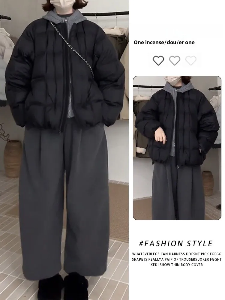 Bla Knitted Cotton Jaet Women's Winter New Sle Padded Coat Loose Fit Commute Sle Long Sve Zipper Closure Hoodie
Bla Knitted Cotton Jaet Women's Winter New Sle Padded Coat Loose Fit Commute Sle Long Sve Zipper Closure Hoodie