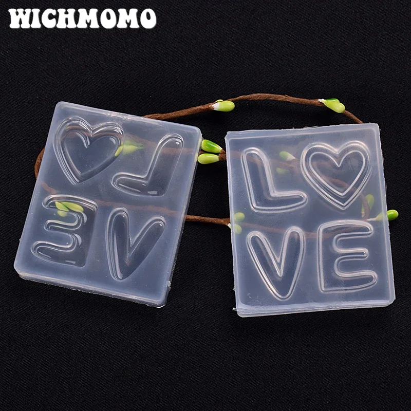 New 1PCS Love Heart letter Transparent UV Resin Liquid Epoxy Silicone Combination Molds for Necklace Earring Making Jewelry
New 1PCS Love Heart letter Transparent UV Resin Liquid Epoxy Silicone Combination Molds for Necklace Earring Making Jewelry