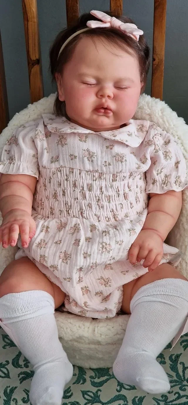 DLS 24Inch Sleeping pickle in Soft Cloth Body Lifelike Reborn Toddler Hand Rooted Hair Cuddly Baby Doll Baby
DLS 24Inch Sleeping pickle in Soft Cloth Body Lifelike Reborn Toddler Hand Rooted Hair Cuddly Baby Doll Baby