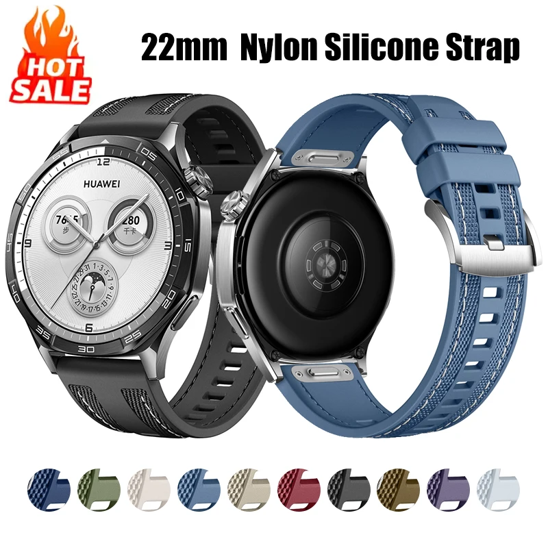 Official strap for HUAWEI WATCH GT 5 4 46mm watch 4 5 Pro GT 3 2 Pro 46 mm 22mm nylon composite silicone sports bracelet
Official strap for HUAWEI WATCH GT 5 4 46mm watch 4 5 Pro GT 3 2 Pro 46 mm 22mm nylon composite silicone sports bracelet