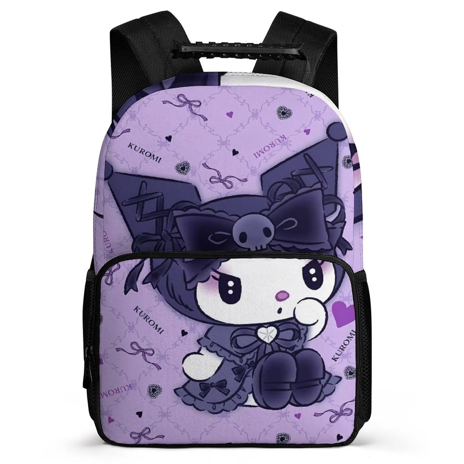 Модный рюкзак Sanrio Kuromi для девочек-подростков, школьный ранец для мальчиков и девочек, 16 дюймов, мультяшный рюкзак, женский рюкзак
Модный рюкзак Sanrio Kuromi для девочек-подростков, школьный ранец для мальчиков и девочек, 16 дюймов, мультяшный рюкзак, женский рюкзак