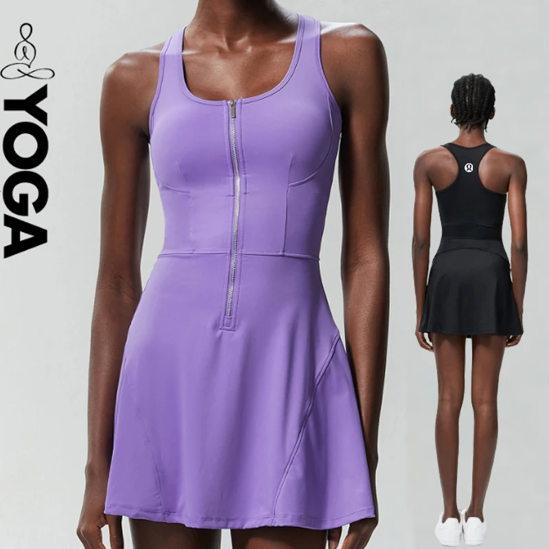 Summer new solid colour sleeveless anti-glare bottoming sports dresses women outdoor running fitness tennis dresses
Summer new solid colour sleeveless anti-glare bottoming sports dresses women outdoor running fitness tennis dresses