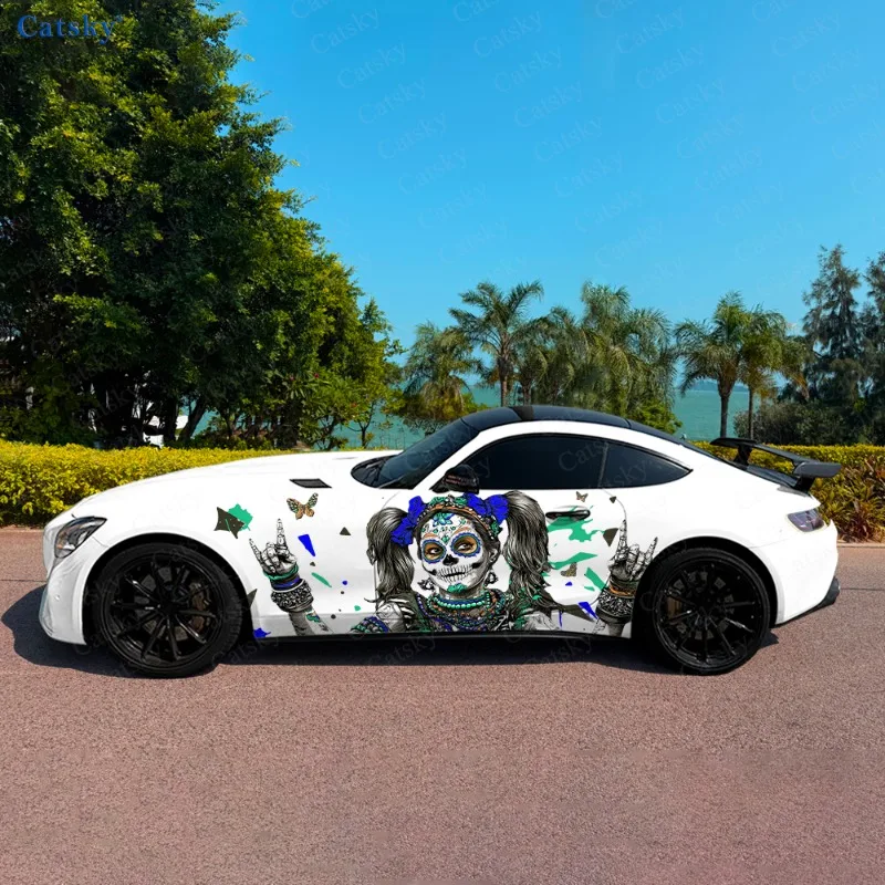 Twintails Girl Skull Car Side Sticker Decoration, PVC Waterproof Scratch Resistant Decal, Car Protection, Auto Accessories Gift
Twintails Girl Skull Car Side Sticker Decoration, PVC Waterproof Scratch Resistant Decal, Car Protection, Auto Accessories Gift