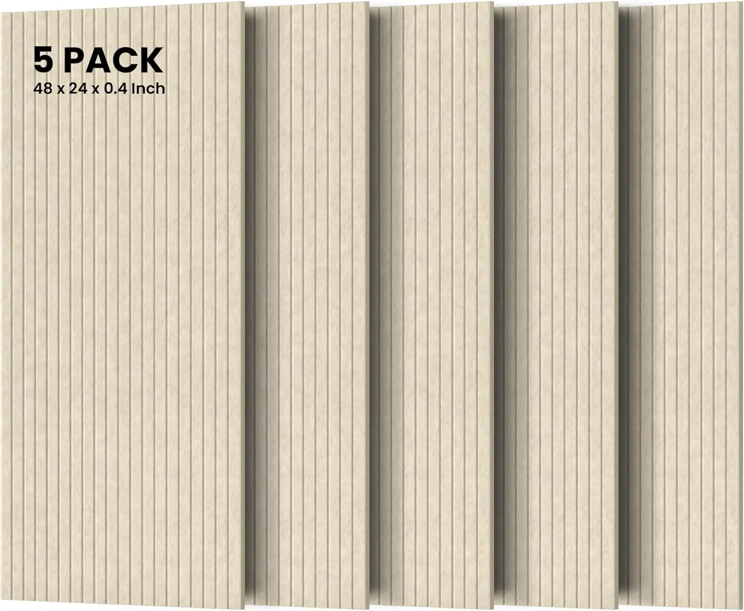 5 Pack Acoustic Panels, 47.2 x 23.6 x 0.35 Inch Sound Proof Wall Panels for Media Room, Office, Studio
5 Pack Acoustic Panels, 47.2 x 23.6 x 0.35 Inch Sound Proof Wall Panels for Media Room, Office, Studio