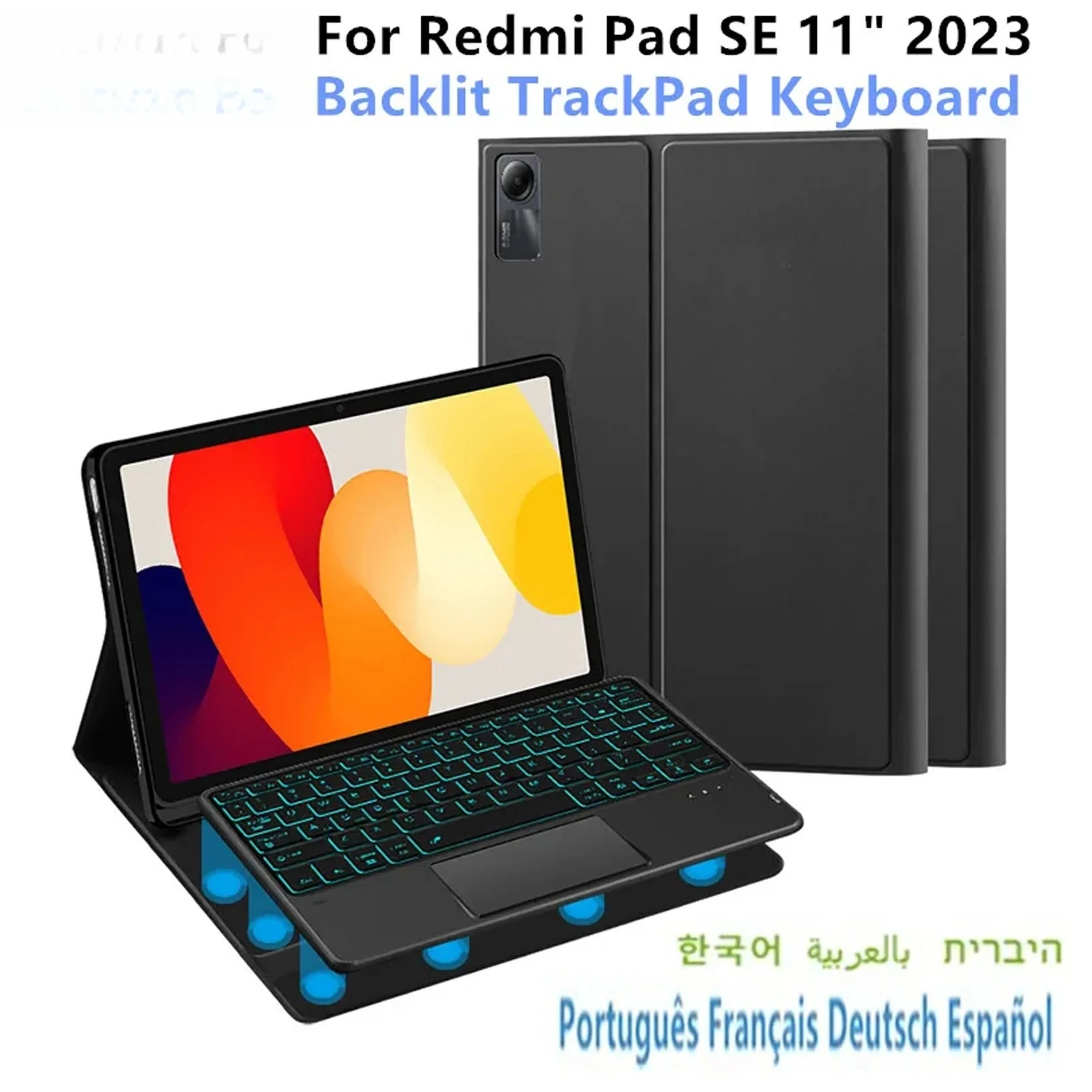 HUWEI Keyboard Case For Xiaomi Redmi Pad SE 11 Inch 2023 Redmi Red Mi Pad SE Tablet Protective Shell With Backlight Touch Cover
HUWEI Keyboard Case For Xiaomi Redmi Pad SE 11 Inch 2023 Redmi Red Mi Pad SE Tablet Protective Shell With Backlight Touch Cover