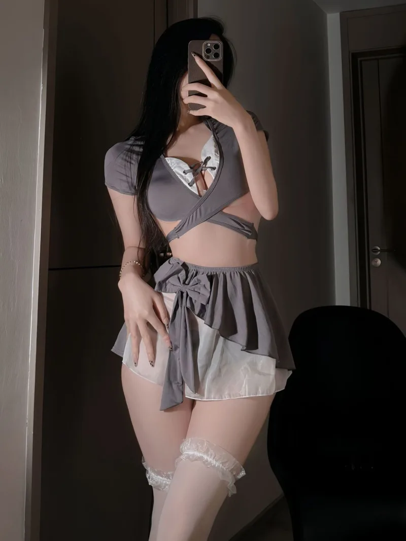Uniform Sexy Maid Seduction Pure Desire Battle Robe Pink Sweet Skirts Set Women Hot Sexy Korean Women 2025 New Tops 91ZI
Uniform Sexy Maid Seduction Pure Desire Battle Robe Pink Sweet Skirts Set Women Hot Sexy Korean Women 2025 New Tops 91ZI