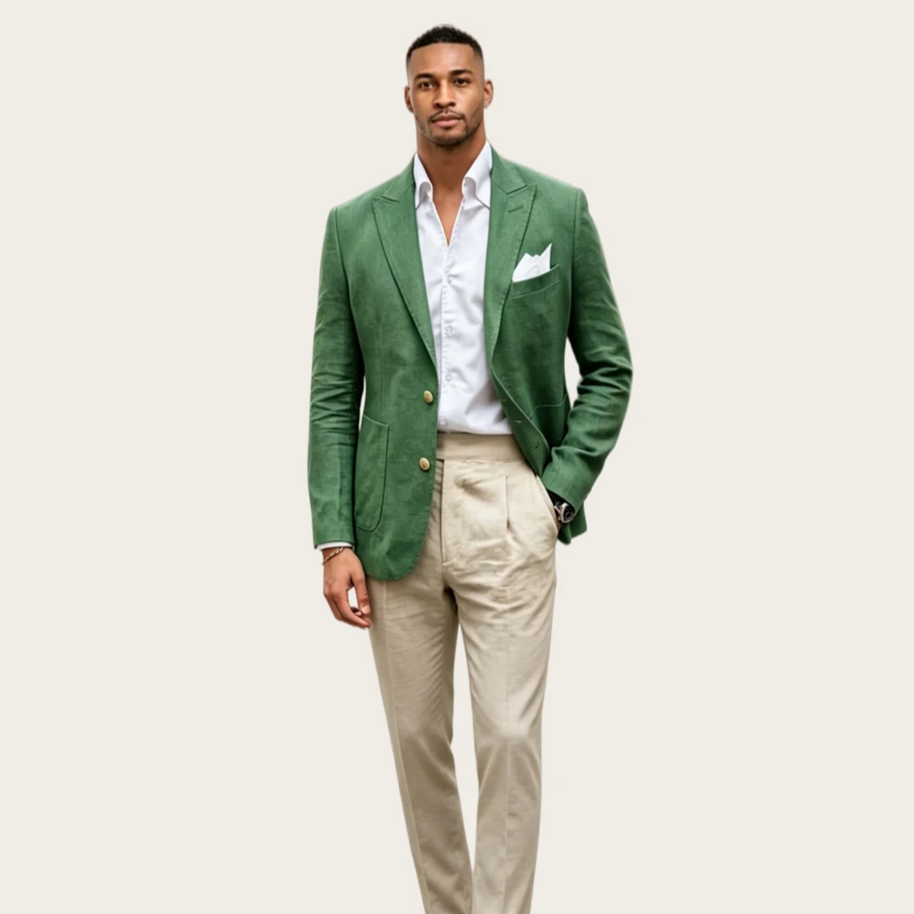 Mophiel Linen Men's Suits with Peaked Lapel Single Breasted 2Pcs Summer Wedding Man Suit Prom Slim Business Blazer Customized
Mophiel Linen Men's Suits with Peaked Lapel Single Breasted 2Pcs Summer Wedding Man Suit Prom Slim Business Blazer Customized
