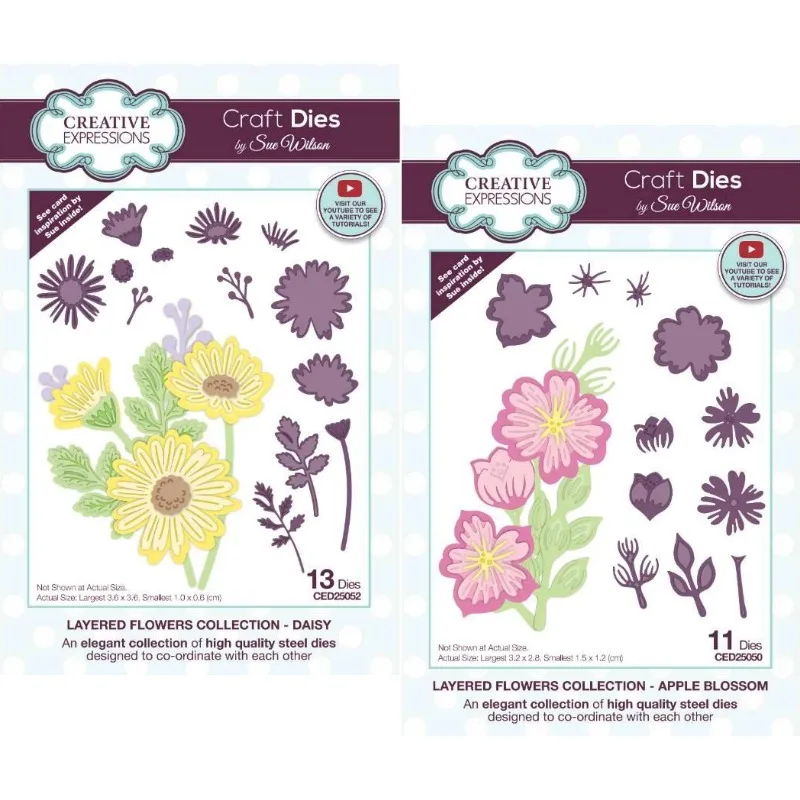 Layered Flowers Collection Daisy Craft Die Craft Metal Cutting Dies Mold Strips Sheet Scrapbook Paper Craft Knife Mold Blade
Layered Flowers Collection Daisy Craft Die Craft Metal Cutting Dies Mold Strips Sheet Scrapbook Paper Craft Knife Mold Blade