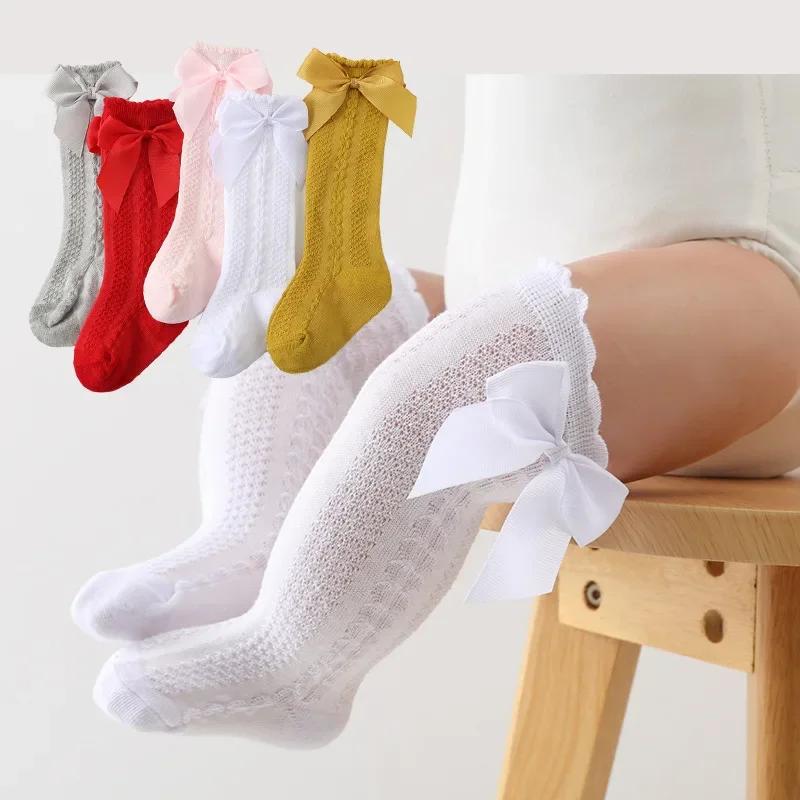 Infant Baby Girls Long Stockings Princess Solid Color Cute Bowknot Breathable Loose Mouth Socks Over-The-Knee Socks 0-24M
Infant Baby Girls Long Stockings Princess Solid Color Cute Bowknot Breathable Loose Mouth Socks Over-The-Knee Socks 0-24M