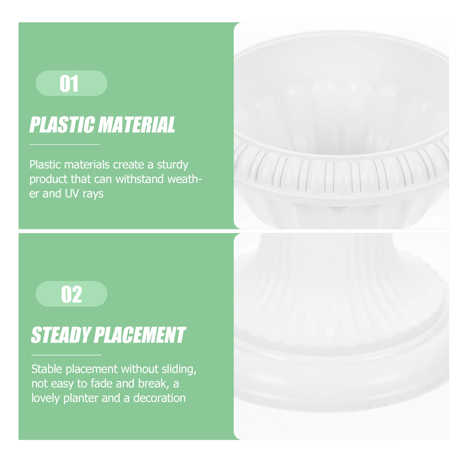European Style Flower Pot Outdoor Waterproof UV Resistant Roman Pillar Vase Stand for Wedding Party Decoration Garden Balcony
European Style Flower Pot Outdoor Waterproof UV Resistant Roman Pillar Vase Stand for Wedding Party Decoration Garden Balcony