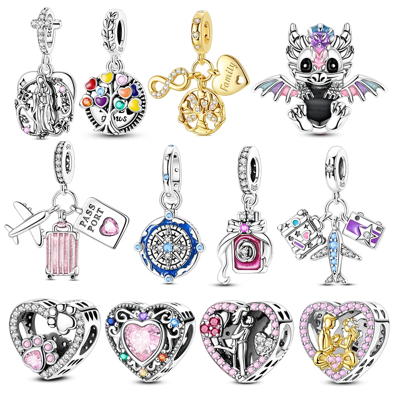 Original Charms 925 Silver Tree of Life and Heart Shape Charms Beads Fits 3mm Original Bracelet Womens DIY Fine Jewelry Gift New
Original Charms 925 Silver Tree of Life and Heart Shape Charms Beads Fits 3mm Original Bracelet Womens DIY Fine Jewelry Gift New