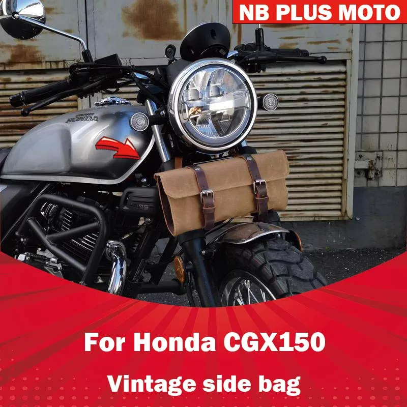 【Premium】For Honda CGX150 retro side bag modified parts small trailer car lampshade tool nose bag
【Premium】For Honda CGX150 retro side bag modified parts small trailer car lampshade tool nose bag