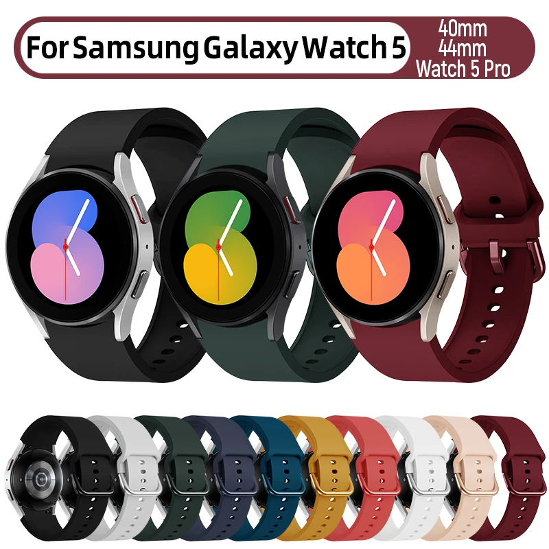 Watchband For Samsung Galaxy Watch 5 Silicone Strap Galaxy Watch5 40mm / 44mm / Watch5 Pro 45mm Silicon Wristband Accessories
Watchband For Samsung Galaxy Watch 5 Silicone Strap Galaxy Watch5 40mm / 44mm / Watch5 Pro 45mm Silicon Wristband Accessories