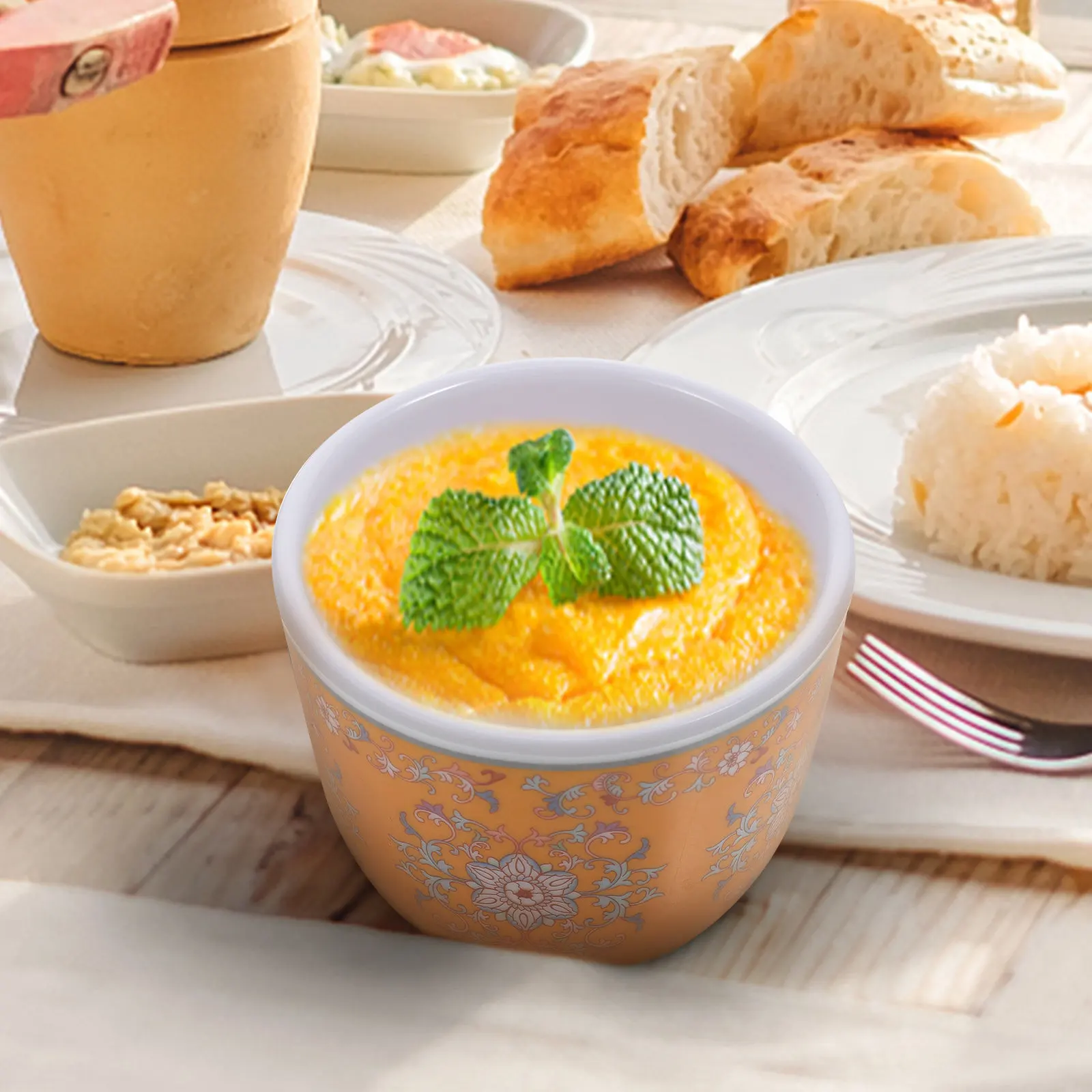 1Set Elegant Ceramic Soup Bowl with Lid Heat Retaining Stew Pot for Hot Soups Edible Bird's Nest Kitchen Supply Ceramic
1Set Elegant Ceramic Soup Bowl with Lid Heat Retaining Stew Pot for Hot Soups Edible Bird's Nest Kitchen Supply Ceramic