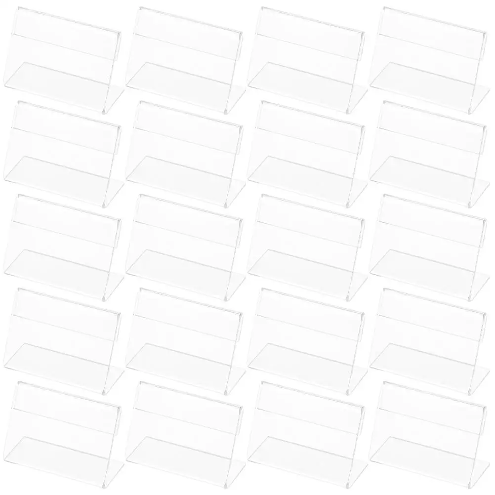 25 Pcs Desk Table Transparent Stands for Display Desktop Sign Holder Clear Bracket Name Card Plate Holders Displaying
25 Pcs Desk Table Transparent Stands for Display Desktop Sign Holder Clear Bracket Name Card Plate Holders Displaying