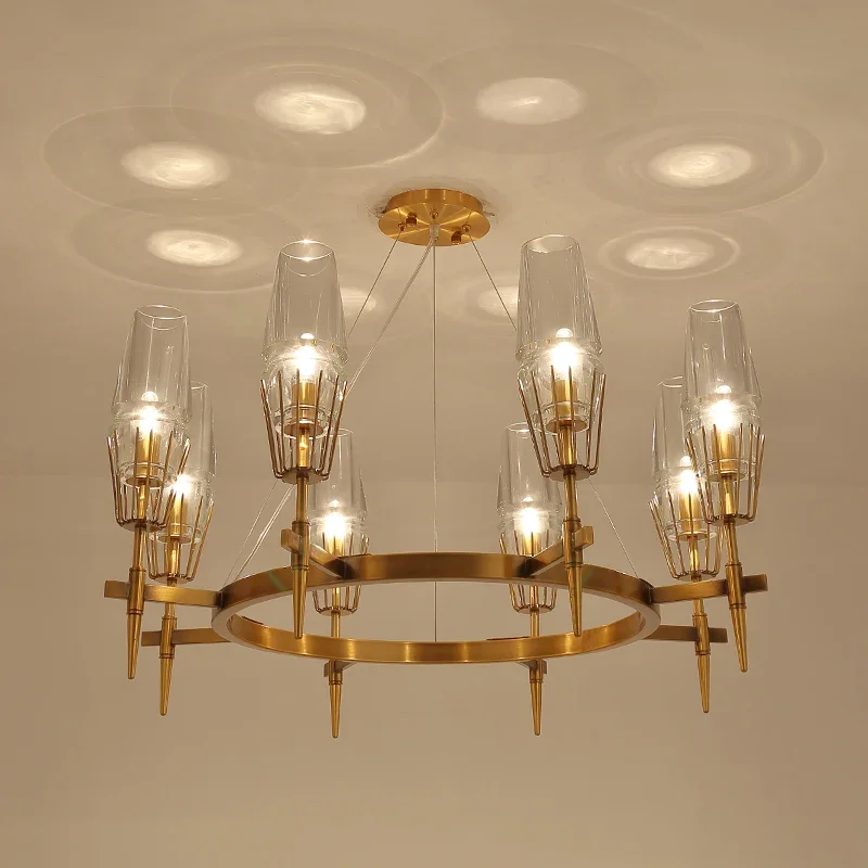 Dimmable Elegant Copper gold shade Luxury LED Chandelier Lighting,Lustre Hanging Lamps Suspension For Dining room Pendant
Dimmable Elegant Copper gold shade Luxury LED Chandelier Lighting,Lustre Hanging Lamps Suspension For Dining room Pendant