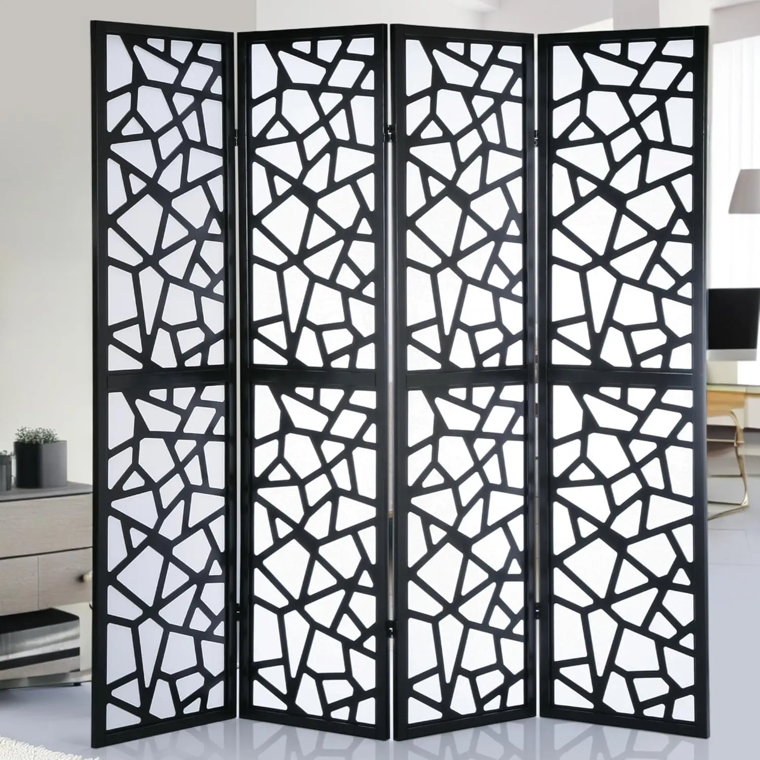 NicBex Room Divider 4 Panel Room Dividers with Paper-Looking Partition Room Dividers and Folding Privacy Screens Wall Divider fo
NicBex Room Divider 4 Panel Room Dividers with Paper-Looking Partition Room Dividers and Folding Privacy Screens Wall Divider fo