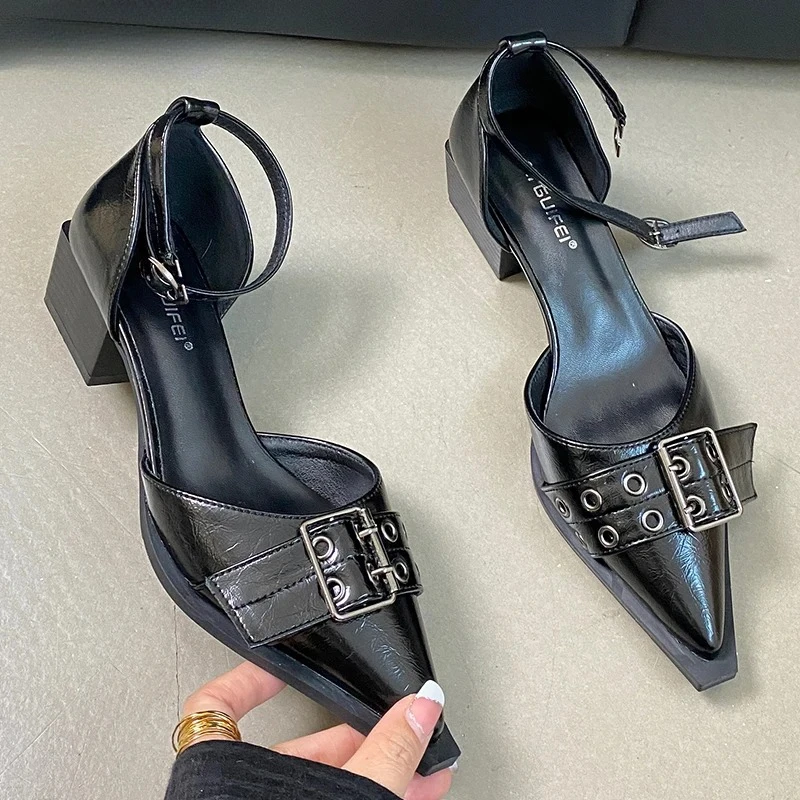 Women's Shoes New Pointed Toe Footwear Ankle Strap Ladies Medium Heels Shoes Designer Shoes for Women Fashion Buckle Heels Pumps
Women's Shoes New Pointed Toe Footwear Ankle Strap Ladies Medium Heels Shoes Designer Shoes for Women Fashion Buckle Heels Pumps