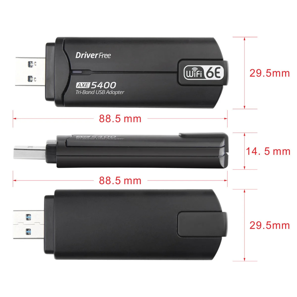 5400 Мбит/с WiFi 6E USB WiFi Dongle USB3.0 WiFi-адаптер 2,4G/5G/6GHz Антенна для быстрой сетевой карты MU-MIMO Plug and Play для Win 10/11
5400 Мбит/с WiFi 6E USB WiFi Dongle USB3.0 WiFi-адаптер 2,4G/5G/6GHz Антенна для быстрой сетевой карты MU-MIMO Plug and Play для Win 10/11